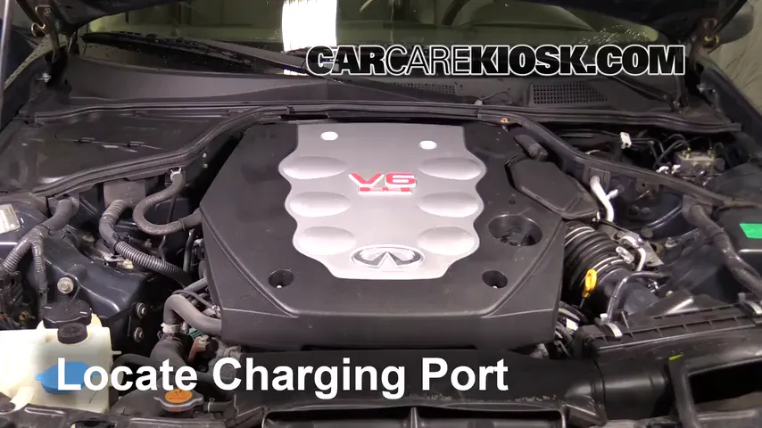 2005 Infiniti G35 3.5L V6 Coupe (2 Door) Air Conditioner Recharge Freon